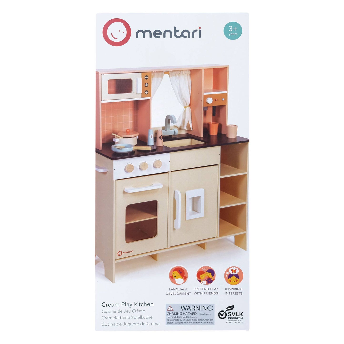 Cream Play Kitchen