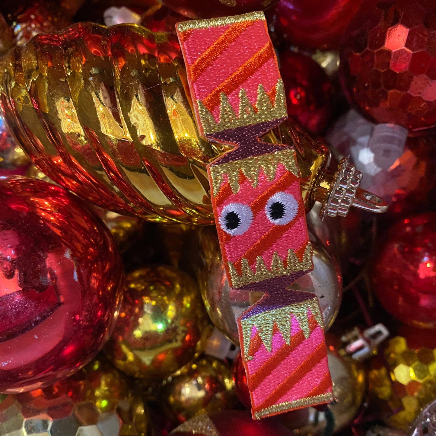 Christmas Cracker Iron on Patch