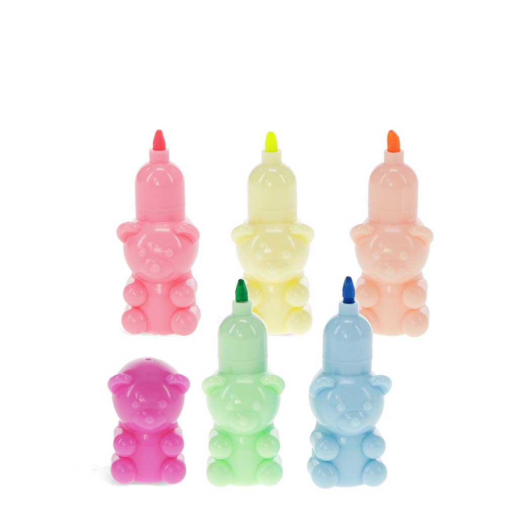 Teddy Bear Stackable Highlighters Set