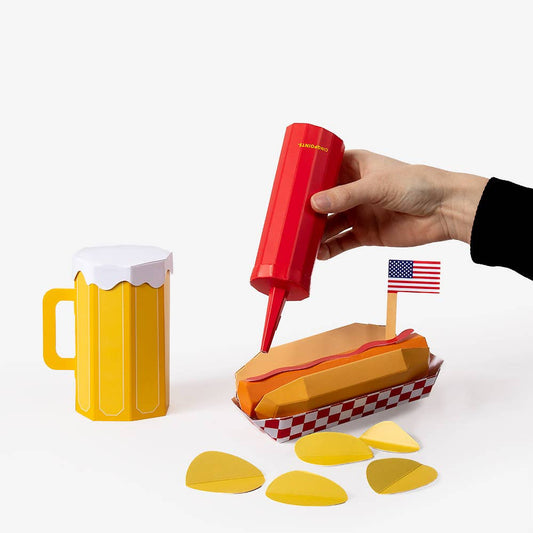 Cinqpoints Hot Dog DIY Paper Craft Kit