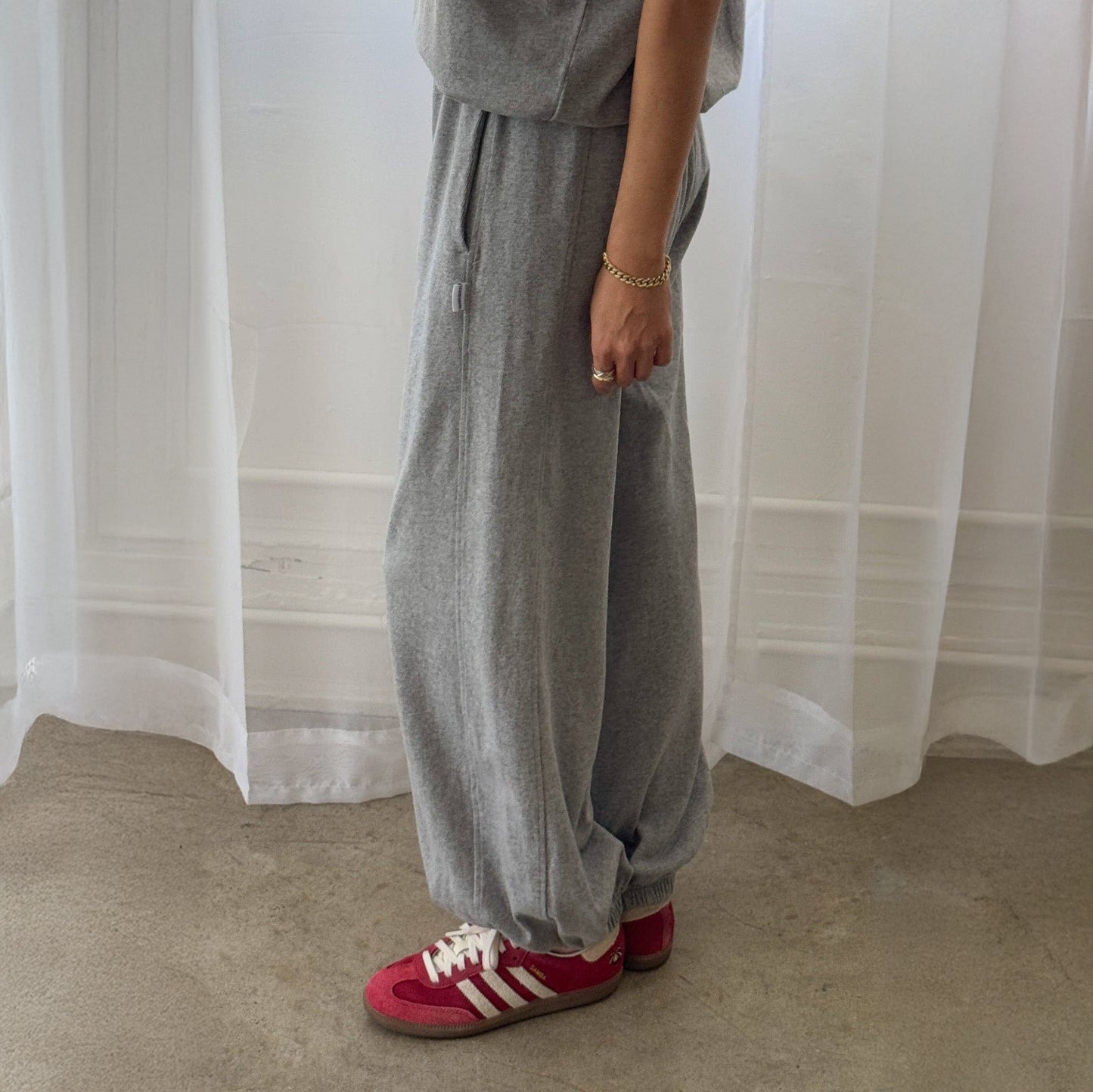 Le Bon Shoppe Heather Grey Balloon Pants