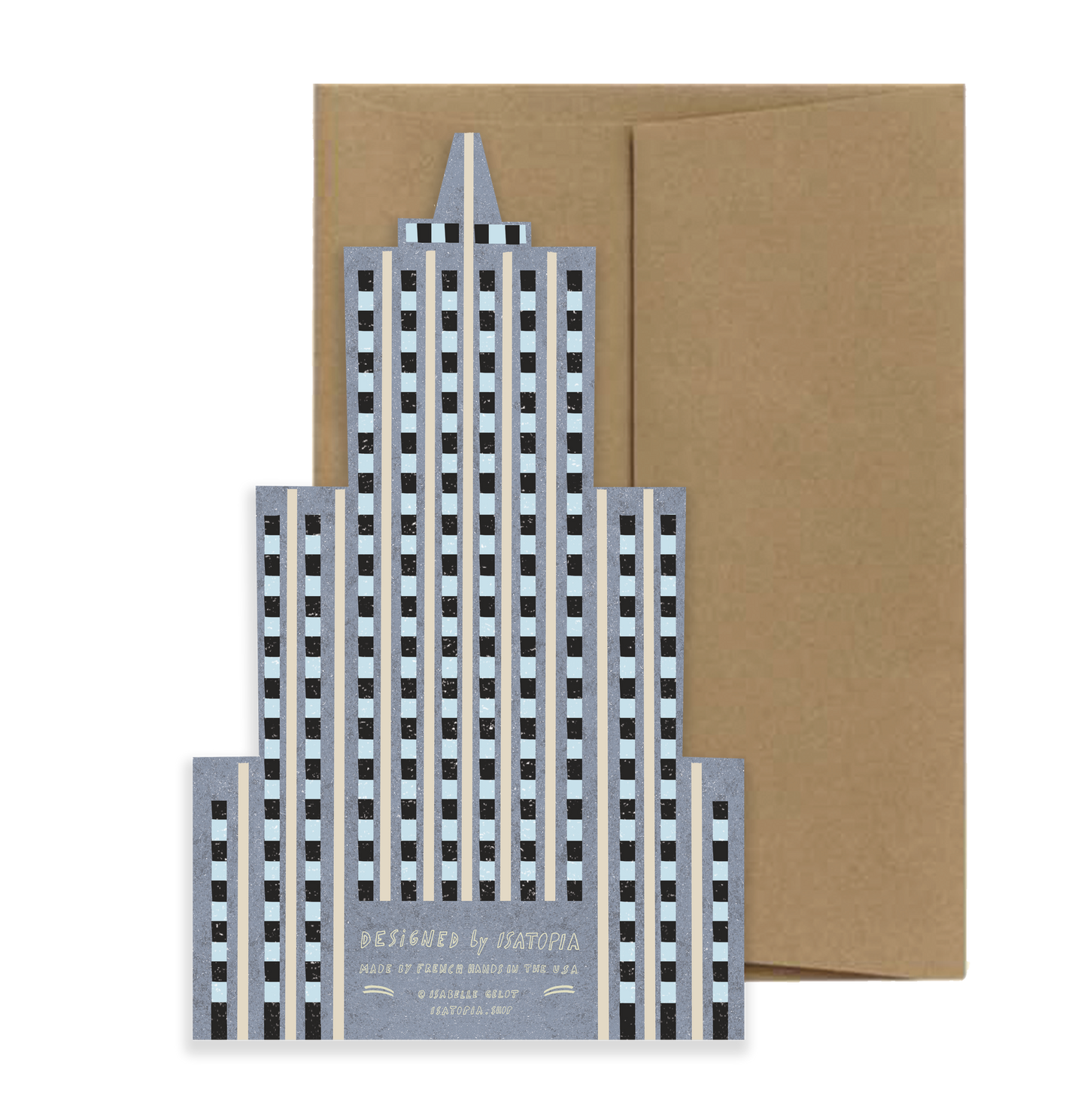 Skyscraper Die Cut Greeting