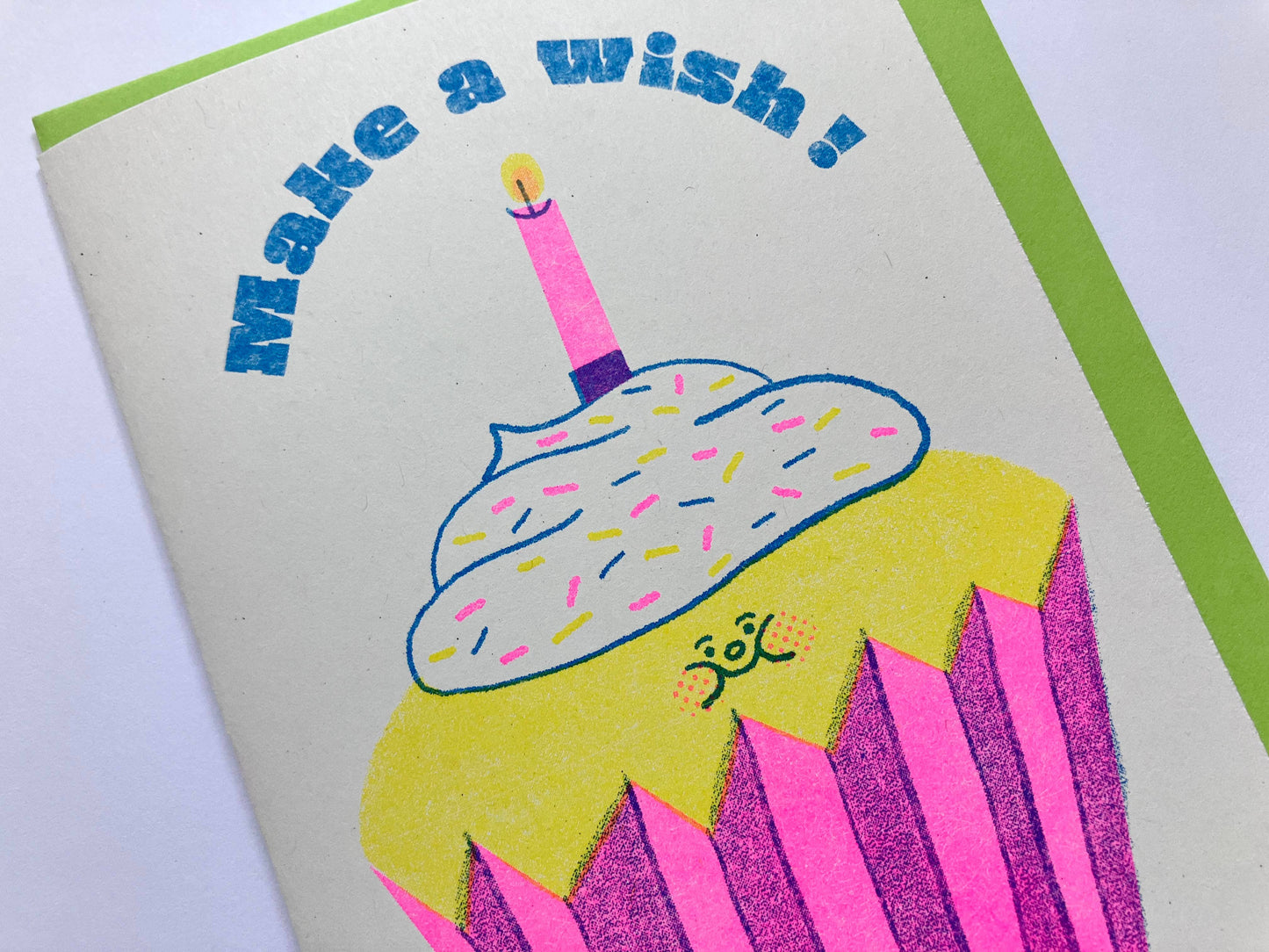 Make A Wish - A6 Riso Greeting Card