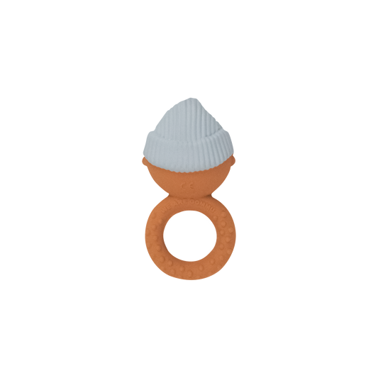 Gommu Ring Baby - Natural Rubber Teething Ring: Almond
