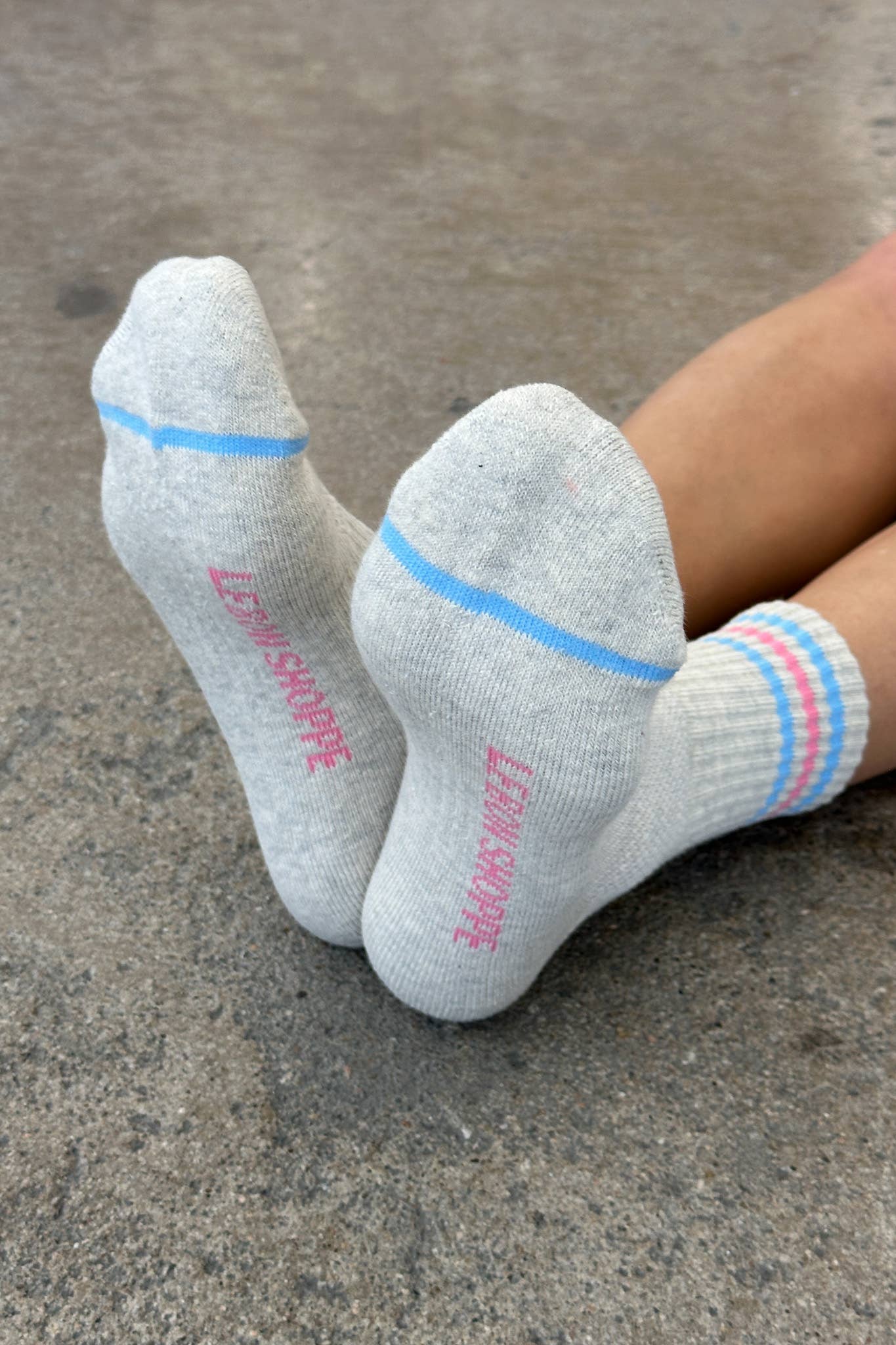 Le Bon Shoppe Bright Grey Girlfriend Socks