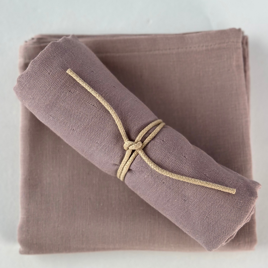 Mauve Muslin Cloth - 100% Organic Cotton