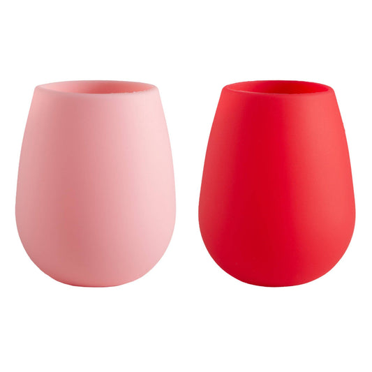 Cherry + Blush Fegg Silicone Unbreable Glases