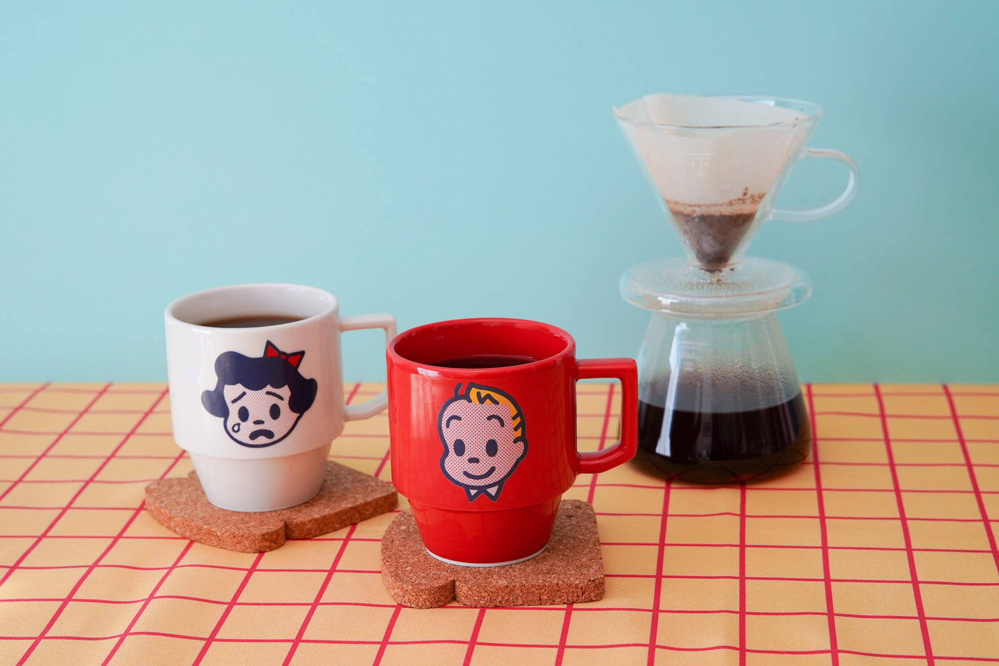 Green / Dog Stackable Hasami Mug