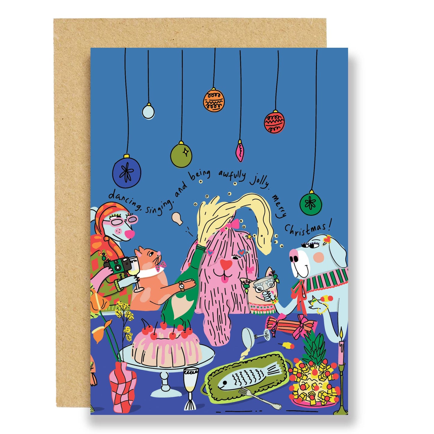 Awfully Jolly Christmas Greeting Card