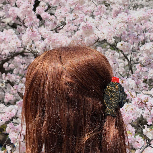 Hand-Painted Mini Soy Sauce Claw Hair Clip