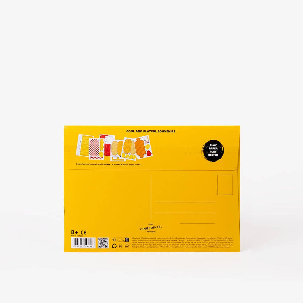 Yellow box with branding and product images on a white background
