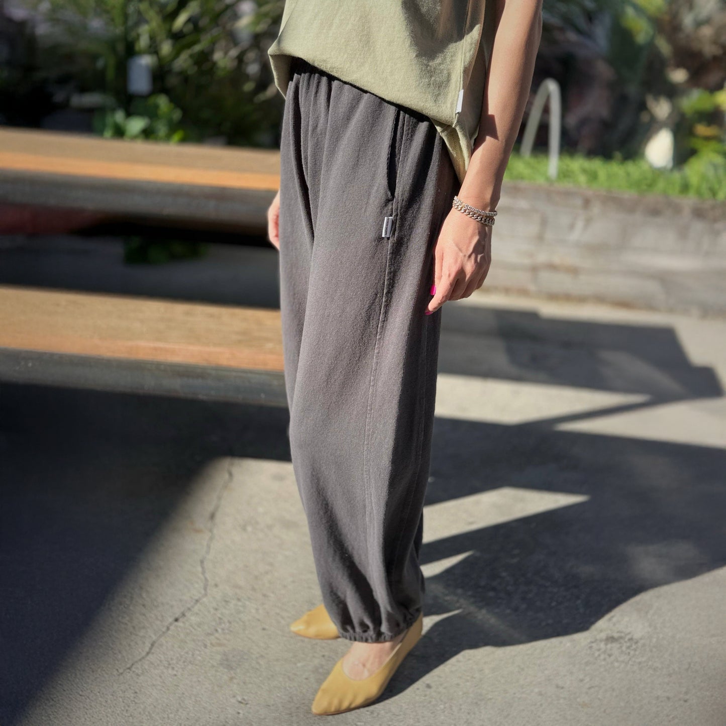 Le Bon Shoppe Dark Slate Balloon Pants