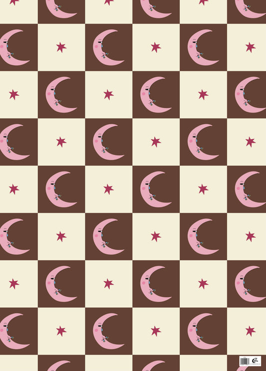 Moon Kisses Wrapping Paper