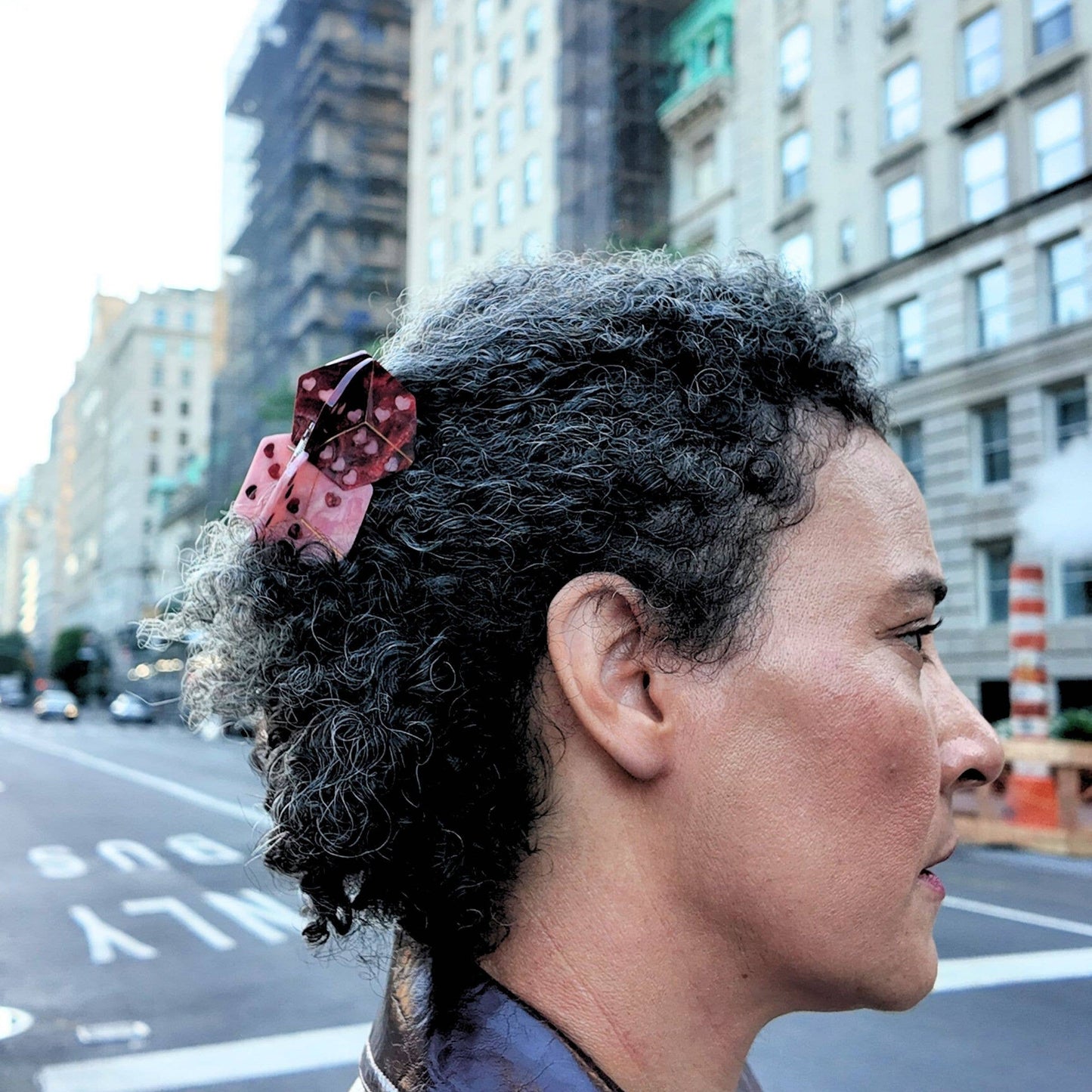 Hand-Painted Lucky Dice Claw Hair Clip