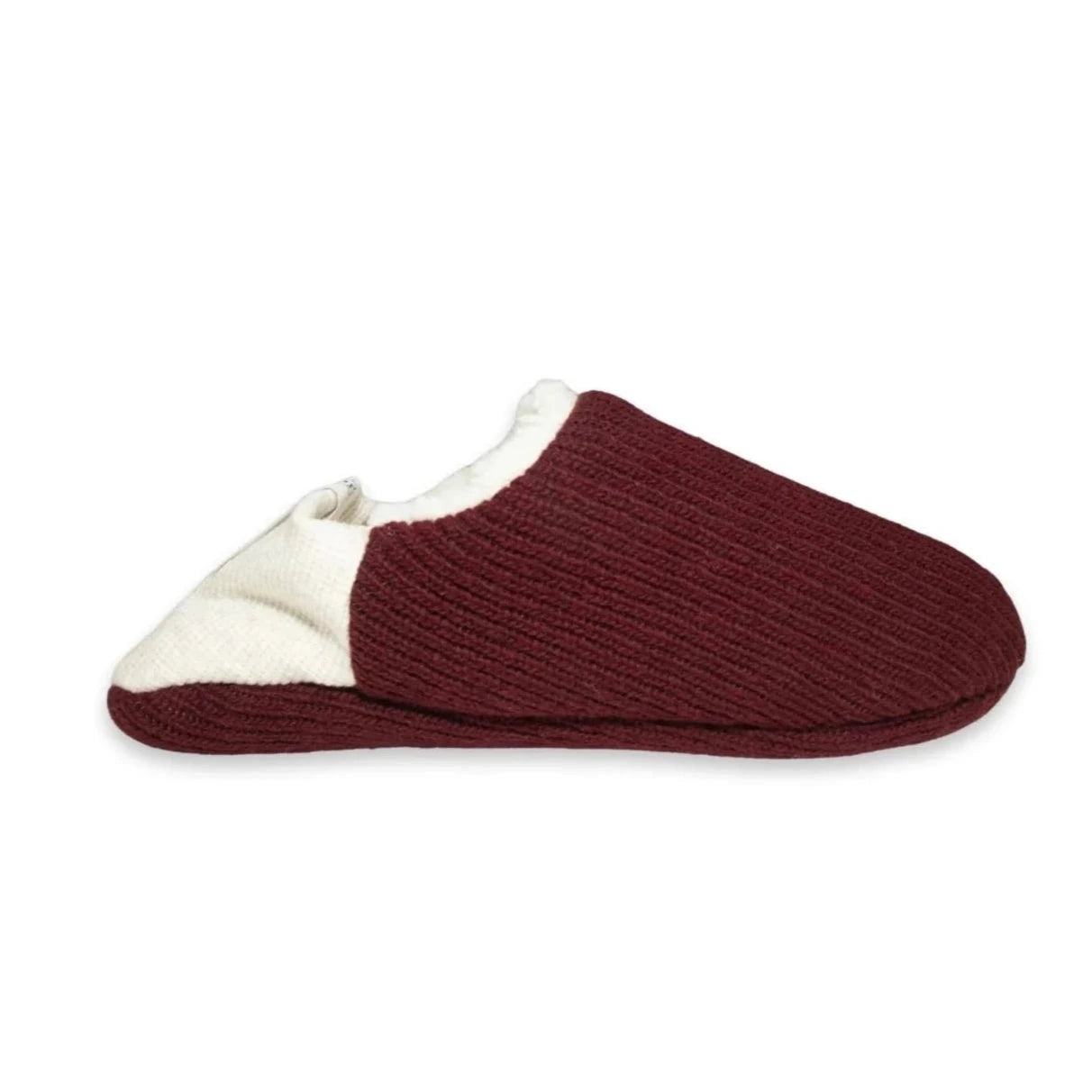 Quarter Knit x Burgundy Sheep Boa Room Shoes