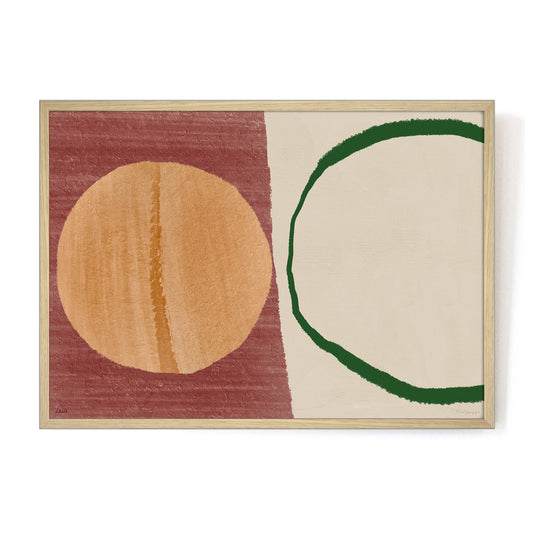 Hôtel Magique Meet Me In The Foyer art print by Louis Buck, featuring bold abstract shapes and vibrant colours inspired by hotel lobbies and travel memories.