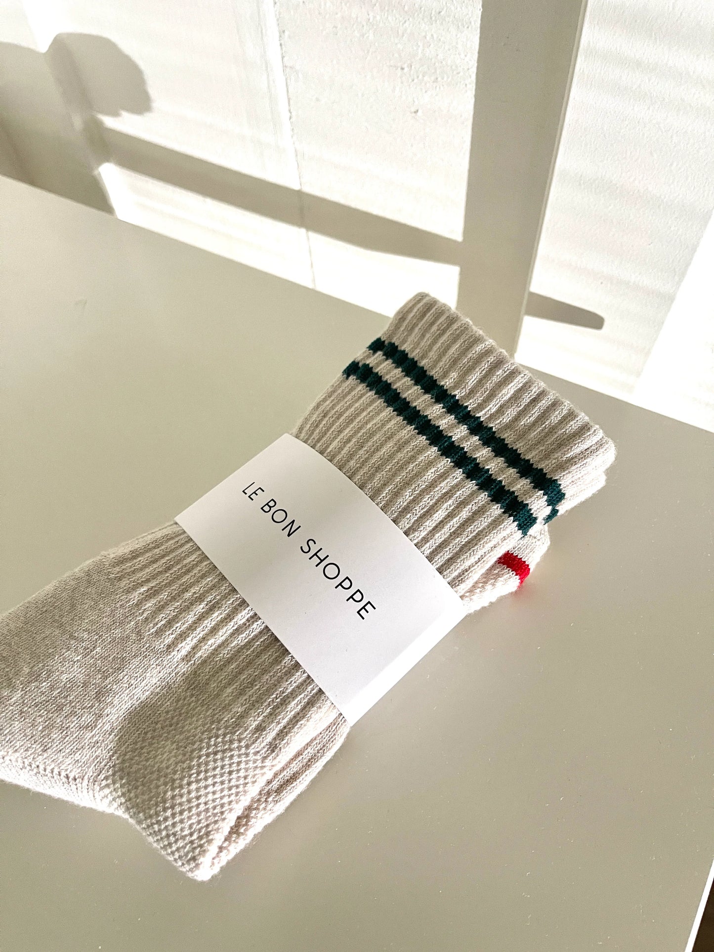 Le Bon Shoppe Oatmeal Boyfriend Socks