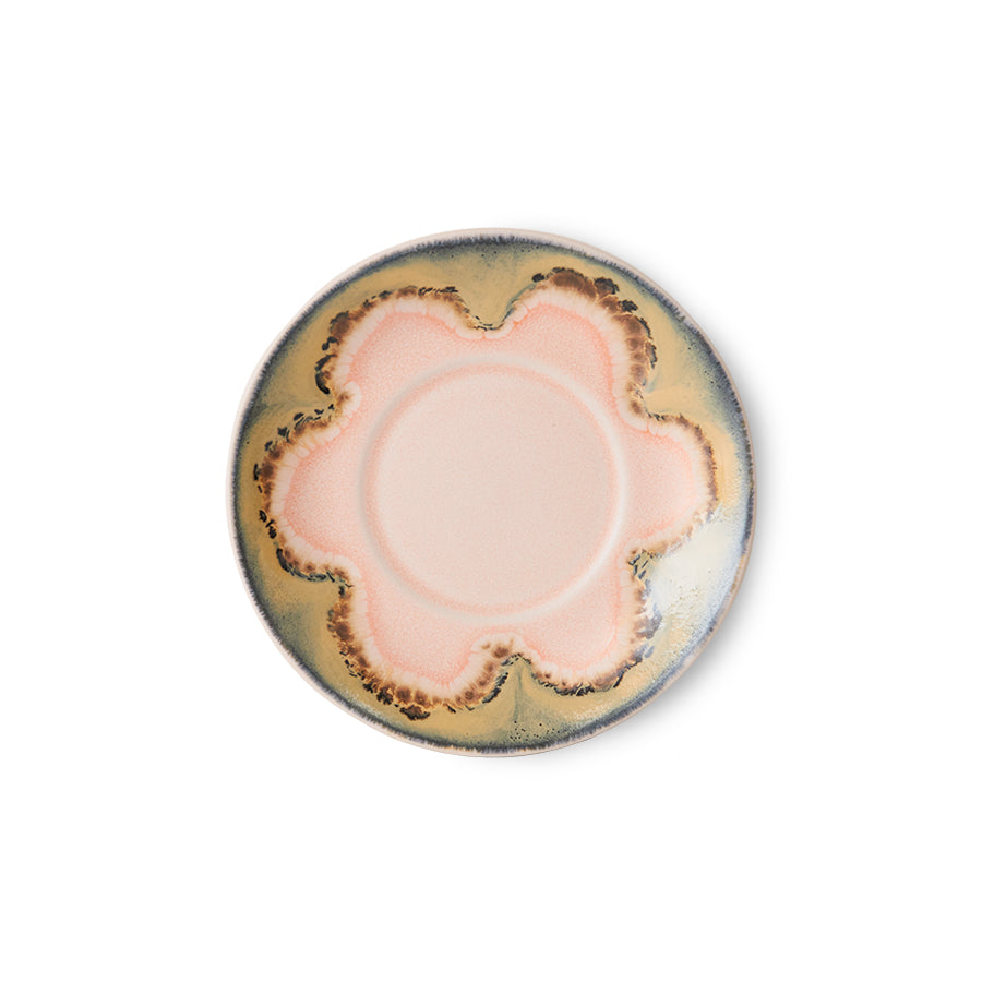 HKliving 70's Ceramics Ocean Saucers (Set Of 4)