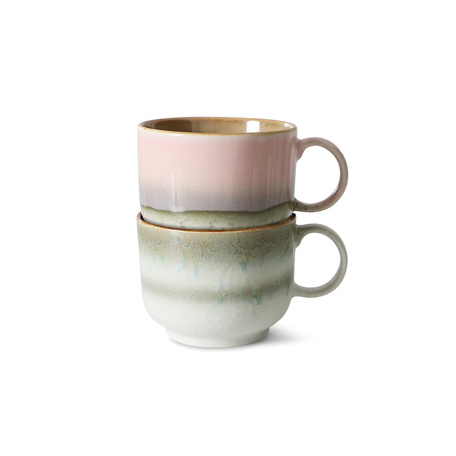 HKliving 70's Ceramics Nova Tea cups (Set of 2)