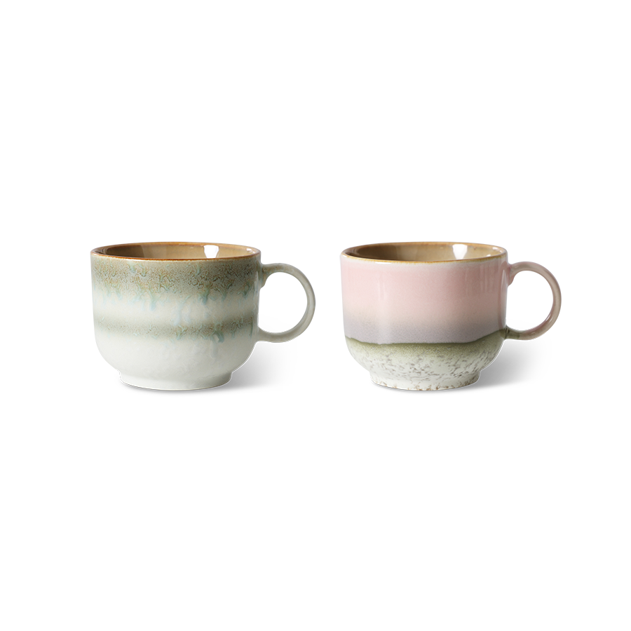 HKliving 70's Ceramics Nova Tea cups (Set of 2)