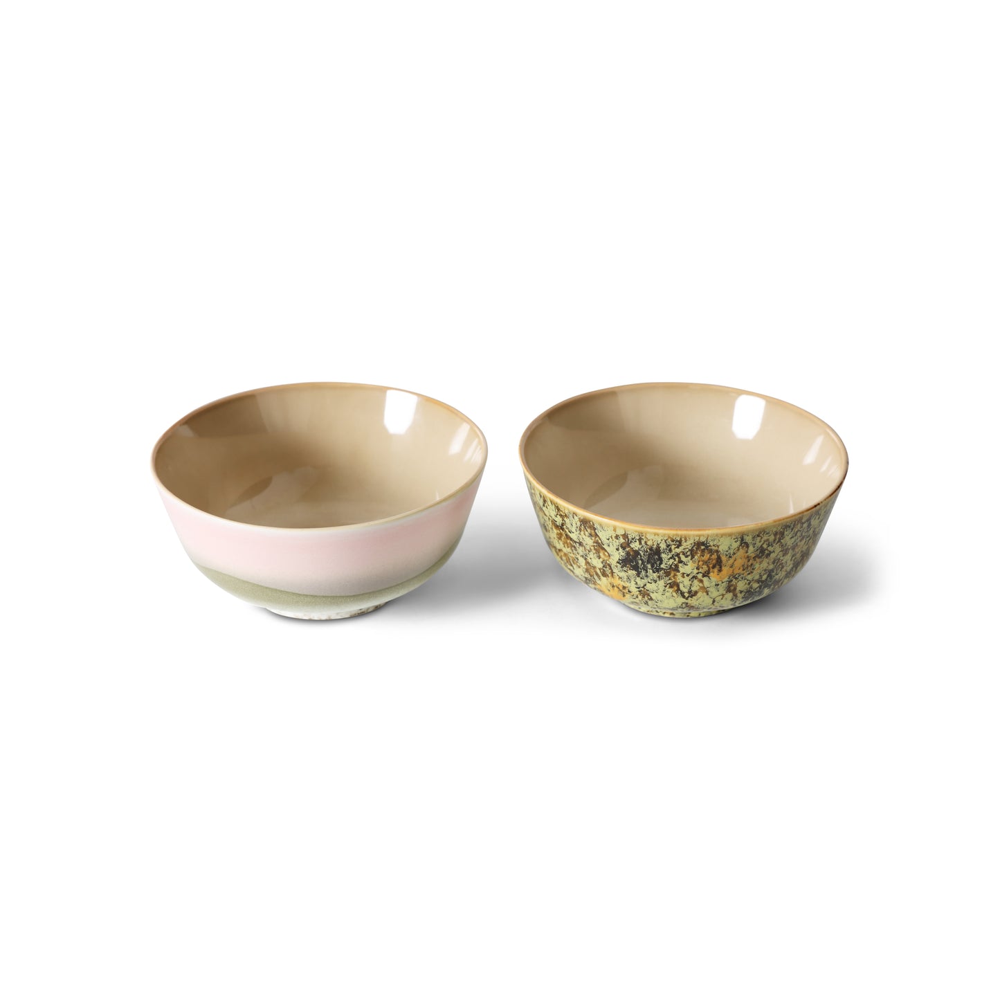 HKliving 70's Ceramics Ascend Ramen Bowl (Set of 2)