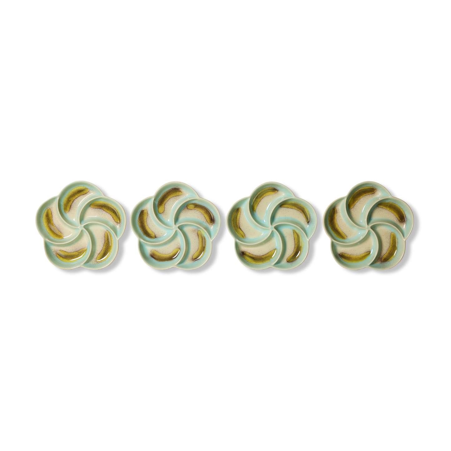 HKliving 70's Ceramics Glint Snack Tray