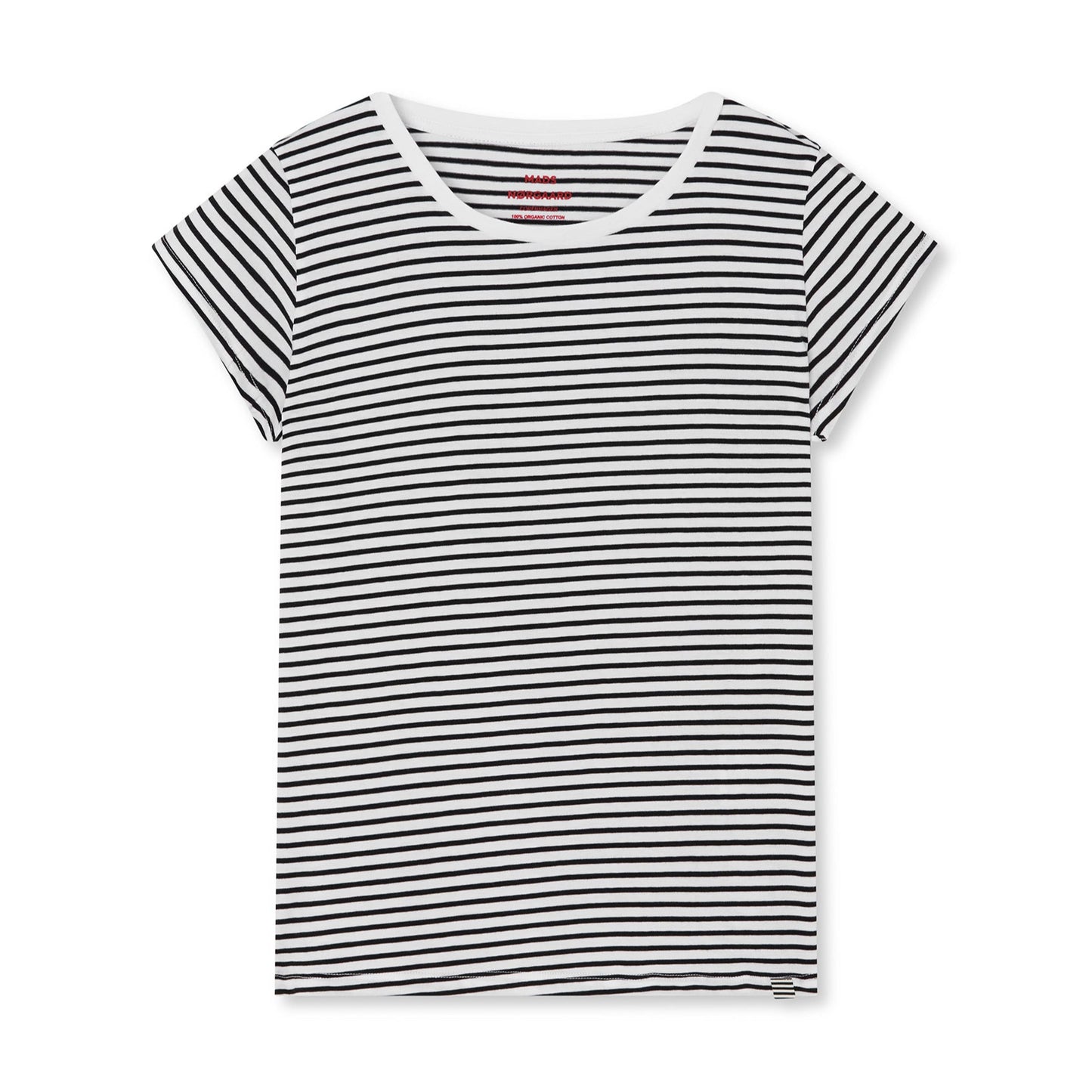 Mads Nørgaard Fine Stripe Fine Jersey Teasy Tee