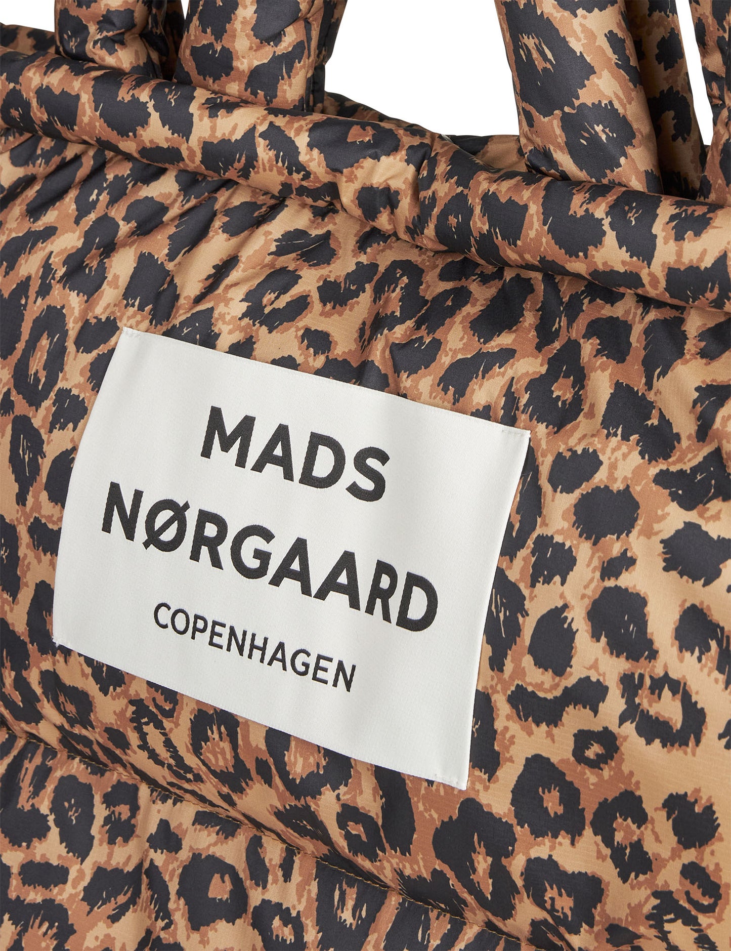 Leopard print bag with Mads Nørgaard label