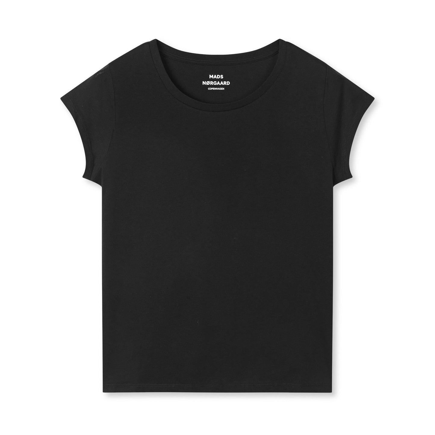Mads Nørgaard Black Fine Jersey Teasy Tee
