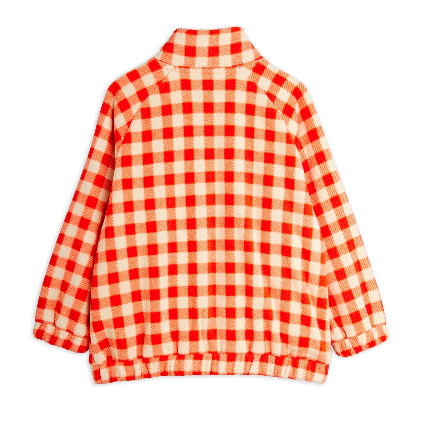 Red and white checkered jacket on a white background