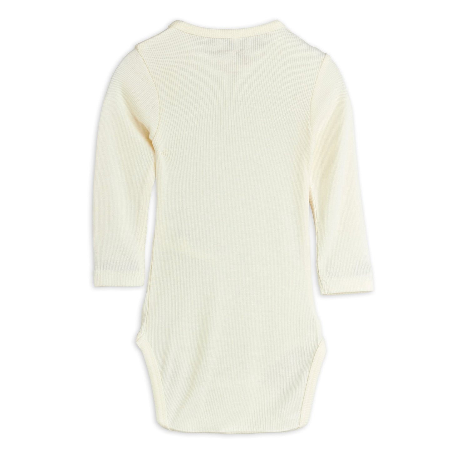 cream long-sleeve onesie on a white background