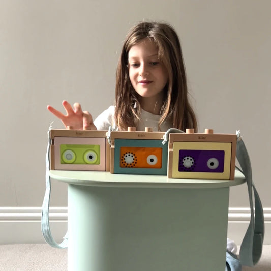 kiko+ & gg* Blue/Orange Mini Tape Recorder