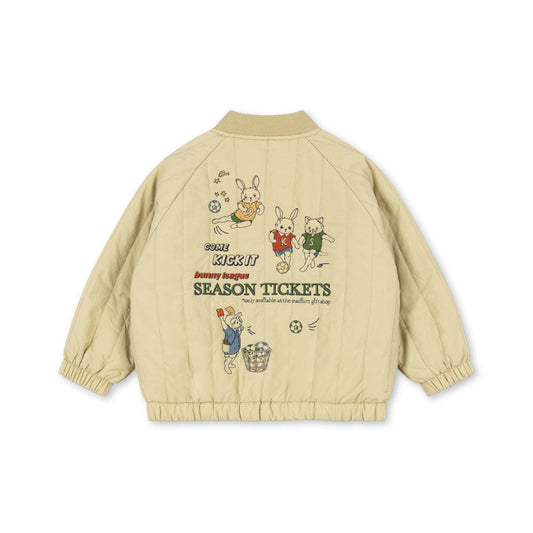 Konges Sløjd Pale Olive Green Juno Printed Bomber Jacket