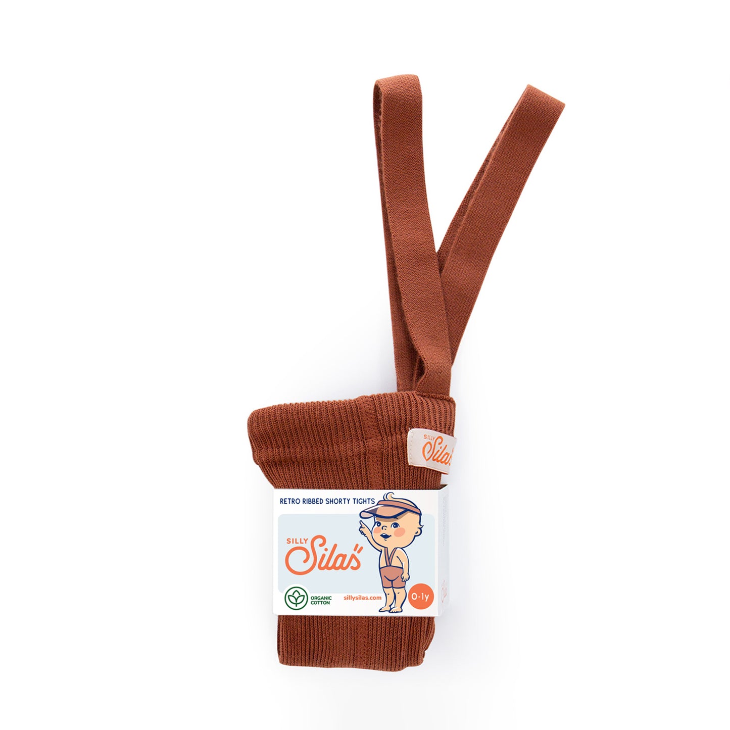 Silly Silas Cinnamon Shorty Tights with Braces