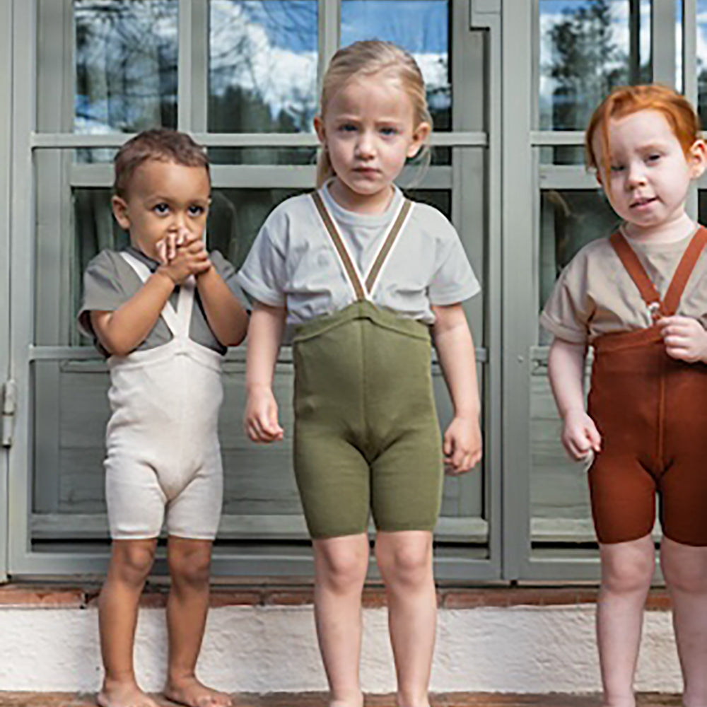 Silly Silas Cinnamon Shorty Tights with Braces