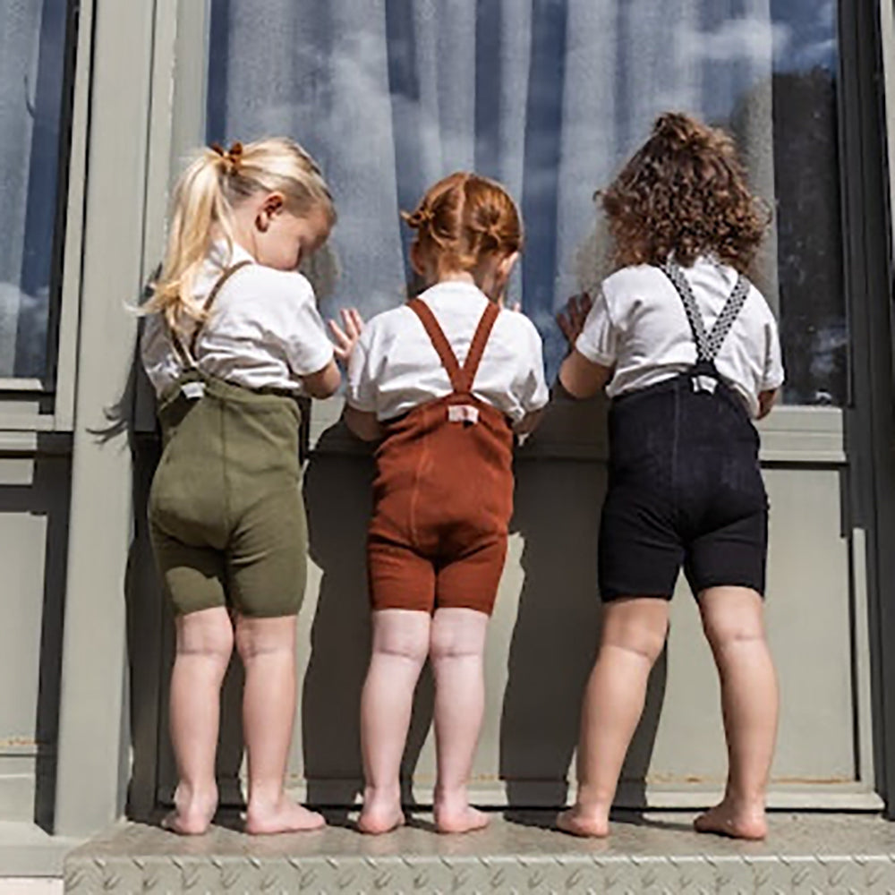 Silly Silas Cinnamon Shorty Tights with Braces