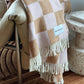 Maison Deux - Checkerboard Blanket Terra and Pink