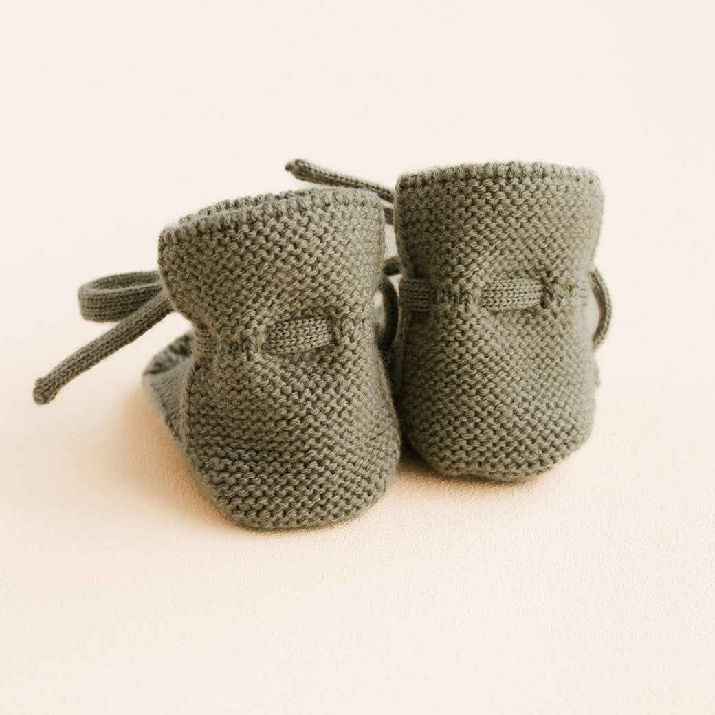 Artichoke Merino Wool Booties