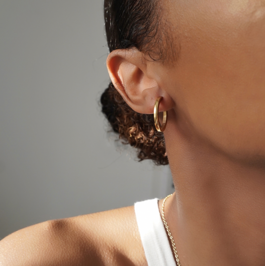 Gold Lennox Hoops
