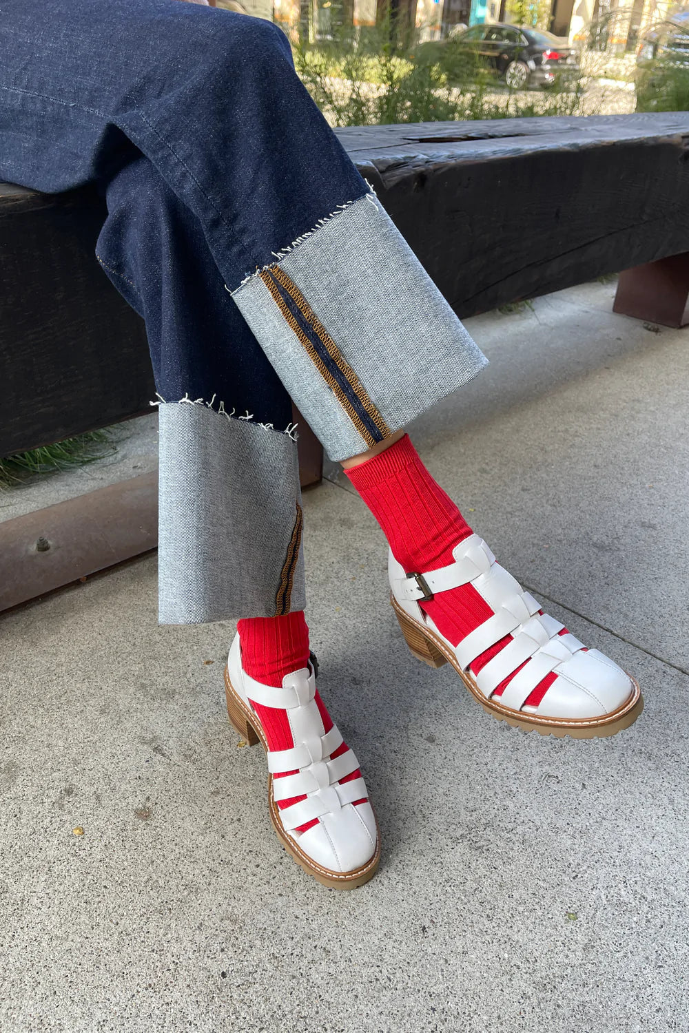 Le Bon Shoppe Classic Red Her Socks