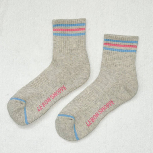 Le Bon Shoppe Bright Grey Girlfriend Socks