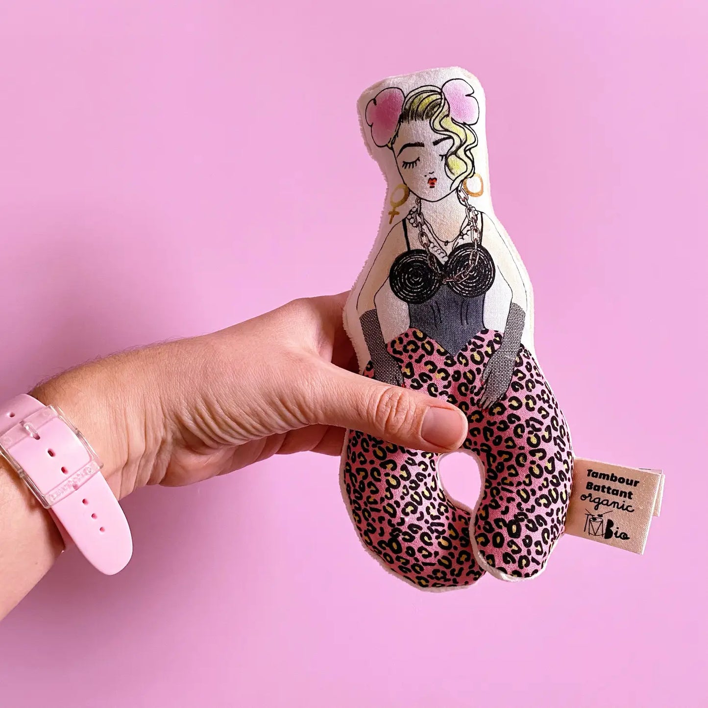 Material Girl Baby Rattle