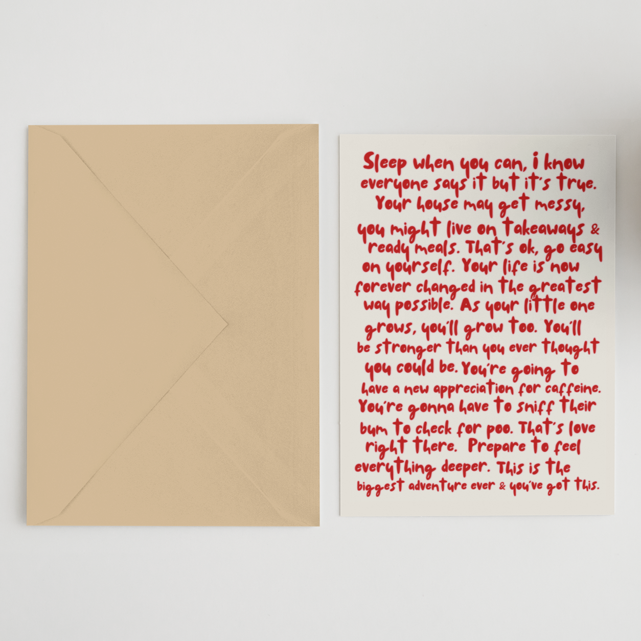 New Parents Advice Version 1 Greeting Card