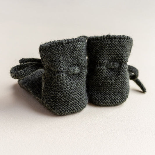 Pine Merino Wool Booties