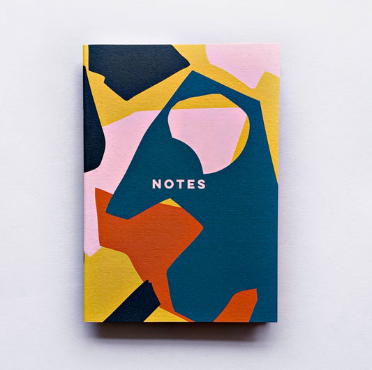 The Completist - Pink Cut Out Shapes Notebook: Dot Grid
