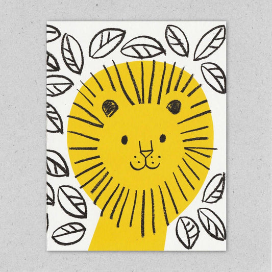 Lisa Jones Studio - Jungle Lion Greeting Card