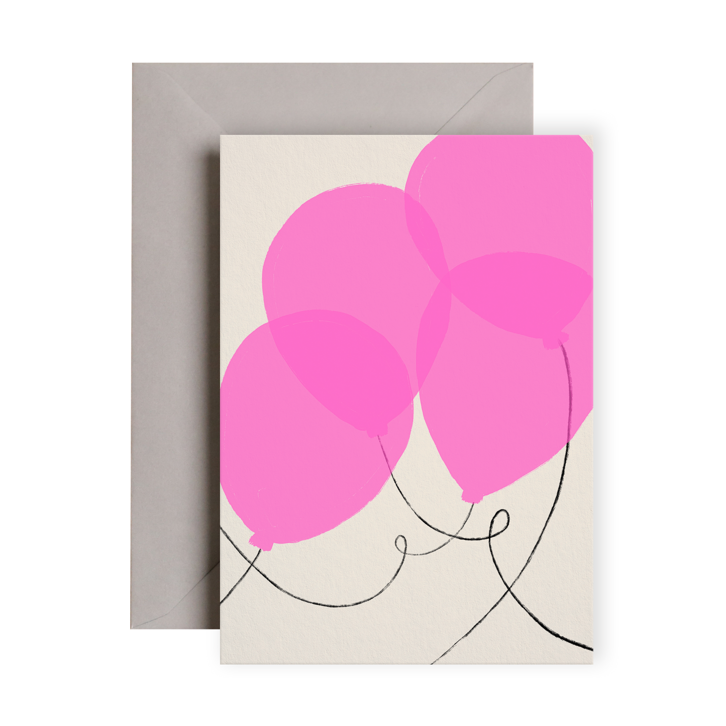 Neon Balloon Greeting Card