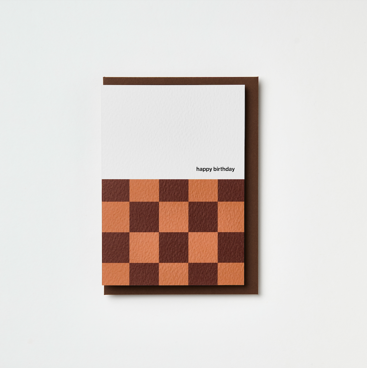 Checkerboard Happy Birthday Greeting Card