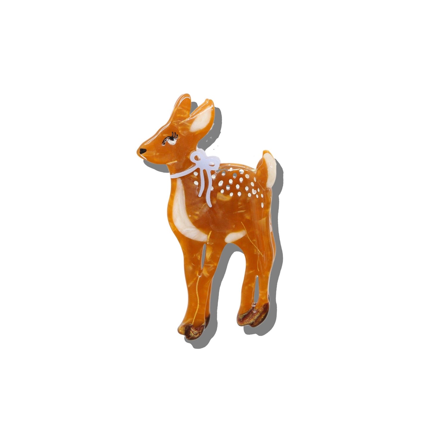 Fawn Hand-Painted Hair Claw Clip