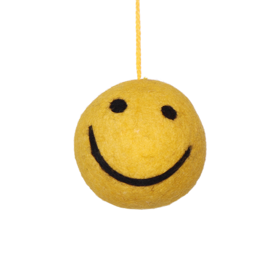 Felt Smiley Bauble